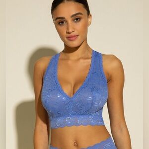 Cosabella Never Say Never Curvy Racerback Bralette in Portofino blue